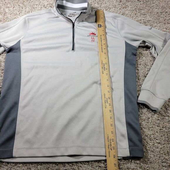 Nike Pullover Mens Medium Gray Golf Tour Performance Cover Up Bud Select Logo - Picture 6 of 8
